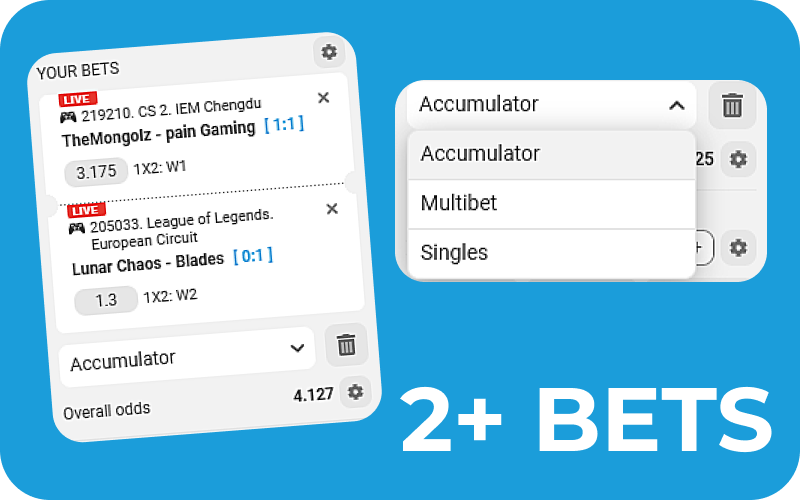 Get higher profits with accumulator bets at Megapari.