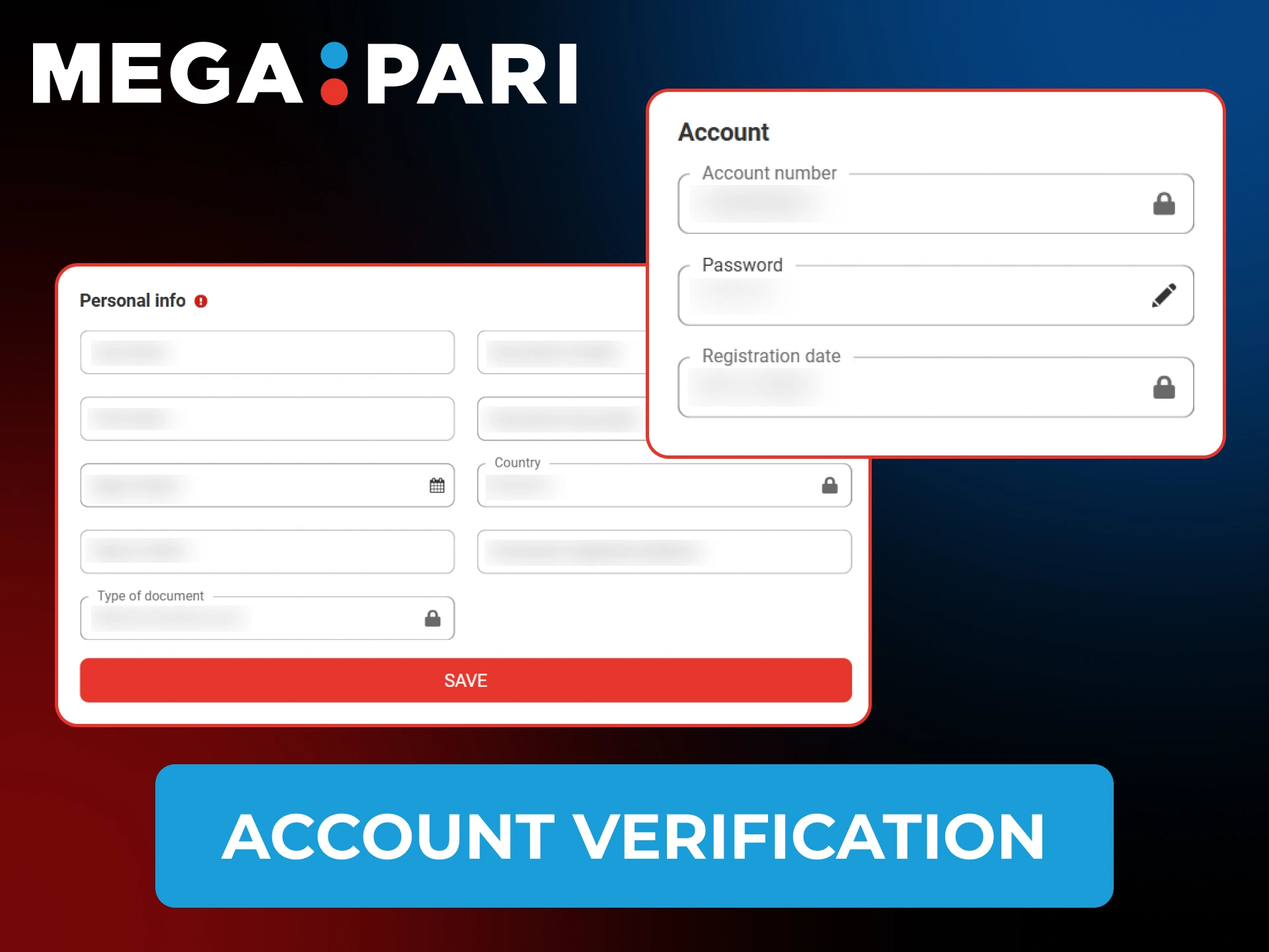 Go to your Megapari profile and fill all the necessary data.