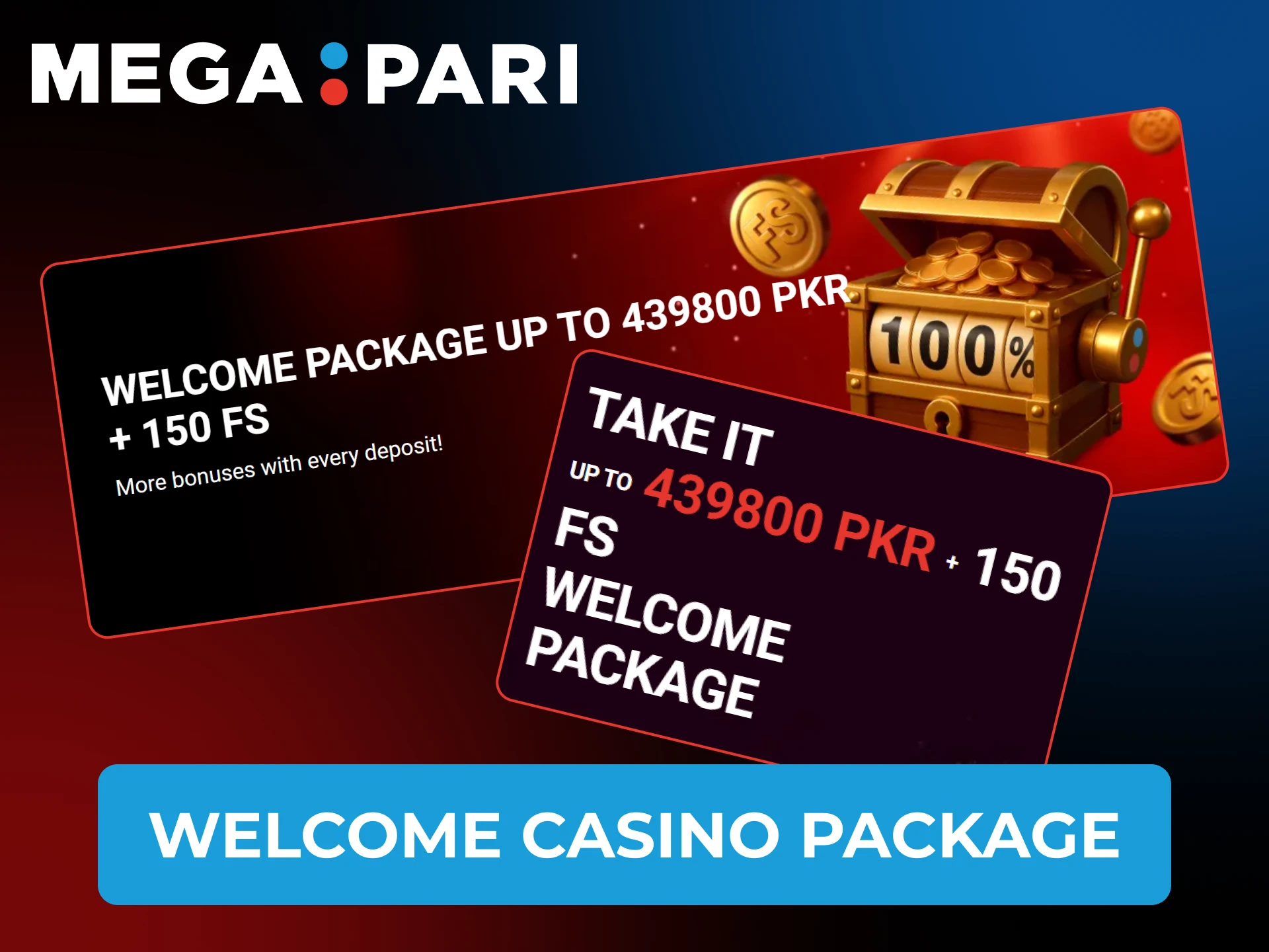 Activate the Welcome Package with extra spins at Megapari today.
