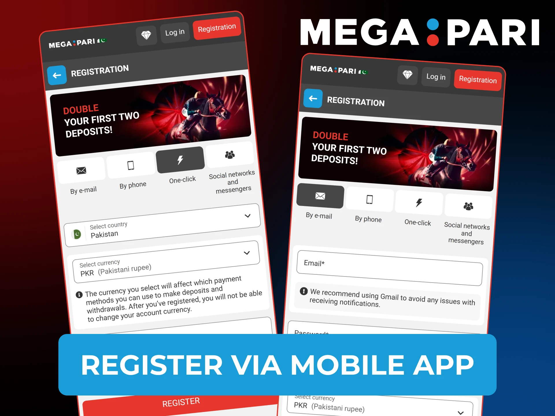 Discover how to register via app and start betting at Megapari.
