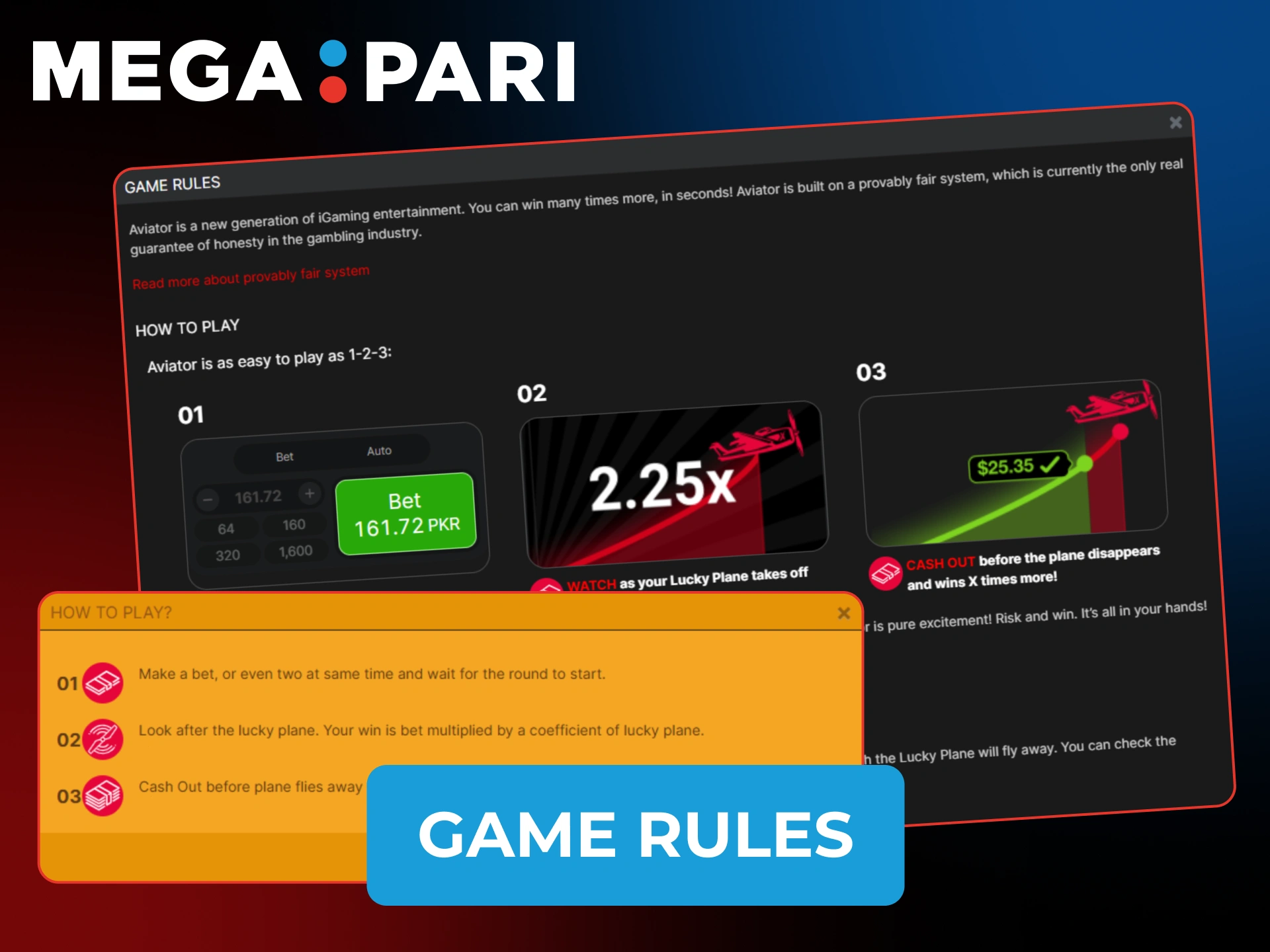 Learn the official MegaPari Aviator rules before placing your first bet.