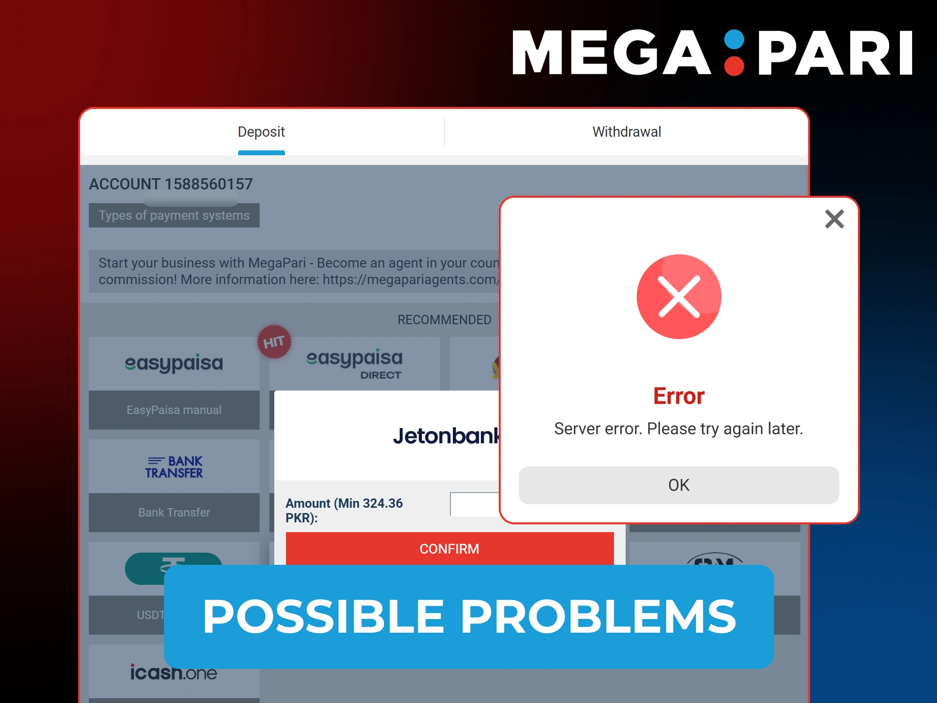 Solve common MegaPari Withdrawals issues to receive your winnings without delay.